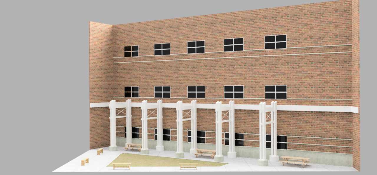 Full CAD Model of Courtyard