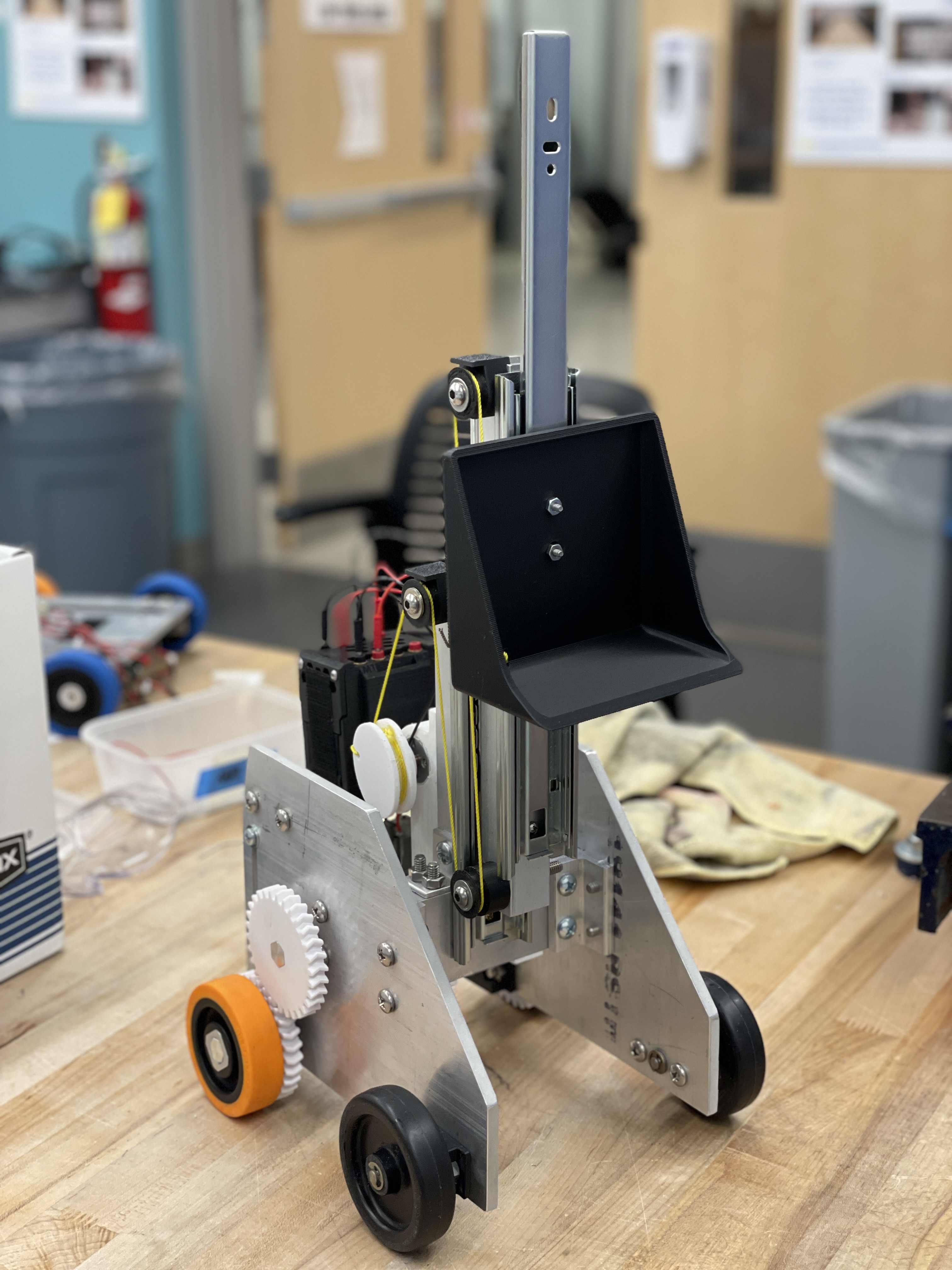 Assembled RMP with elevator raised